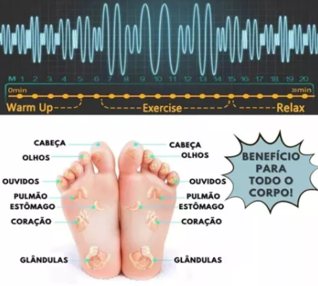 Massageador elétrico para os pés inteligente - FOOT RELAX PRO