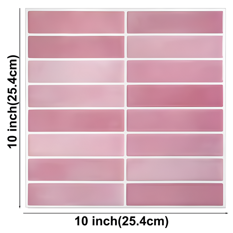 Azulejos 3D Autocolantes - Kit com 10 peças