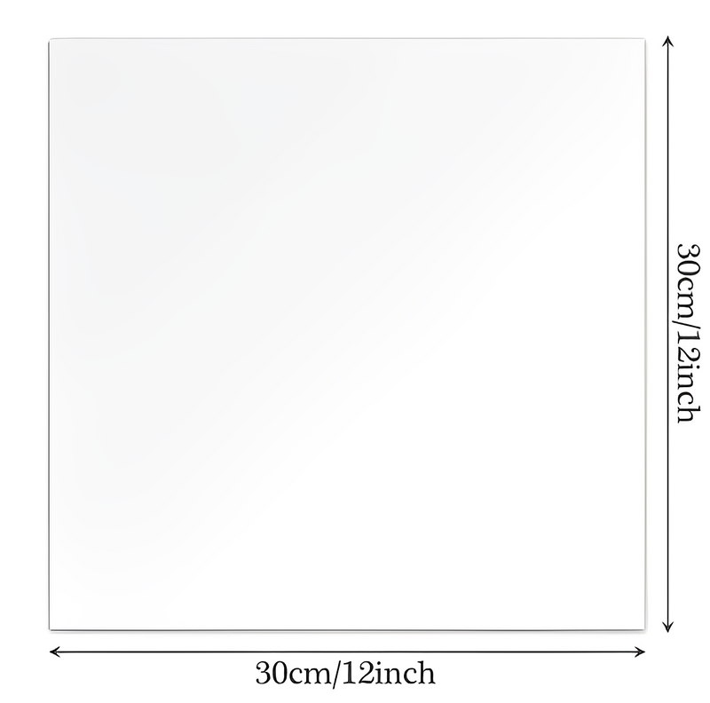 Kit com 4 Espelhos 3D Acrílicos Autoadesivos - 30x30cm